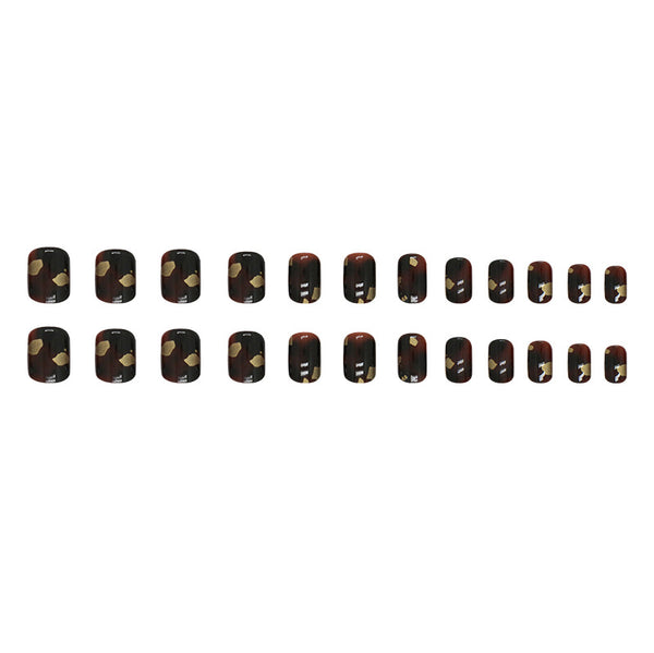 12 Sizes-24 Pcs Press On Nails W1469