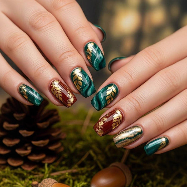 12 Sizes-24 Pcs Press On Nails Y1605