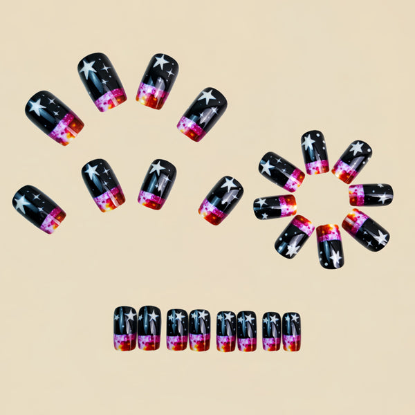 12 Sizes-24 Pcs Press On Nails Y1667