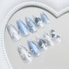 12 Sizes-24 Pcs Press On Nails Z1052