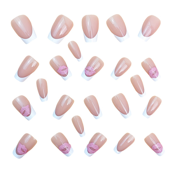12 Sizes-24 Pcs Press On Nails Y876