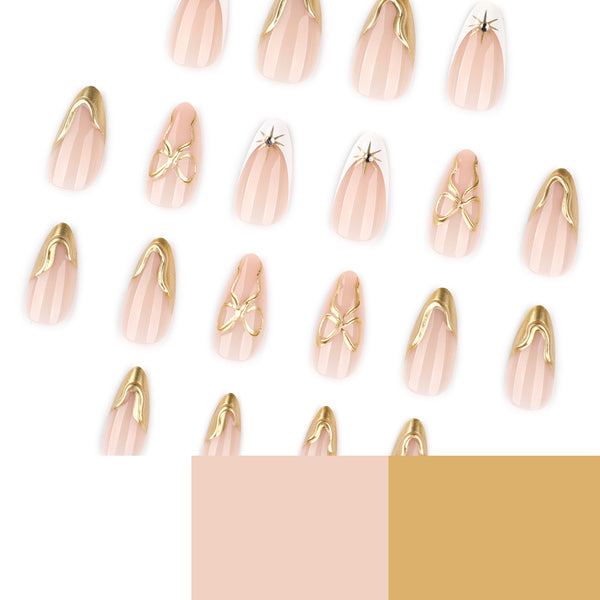 12 Sizes-24 Pcs Press On Nails JP4279