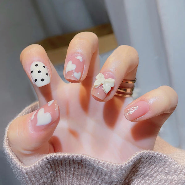 12 Sizes-24 Pcs Press On Nails Z098