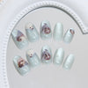 12 Sizes-24 Pcs Press On Nails W2023