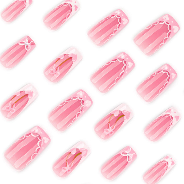 12 Sizes-24 Pcs Press On Nails JP4332