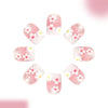 12 Sizes-24 Pcs Press On Nails C1793