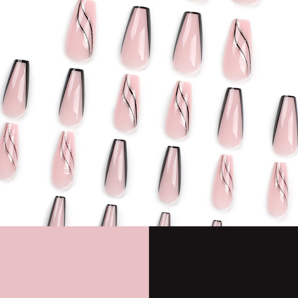 12 Sizes-24 Pcs Press On Nails JP3113