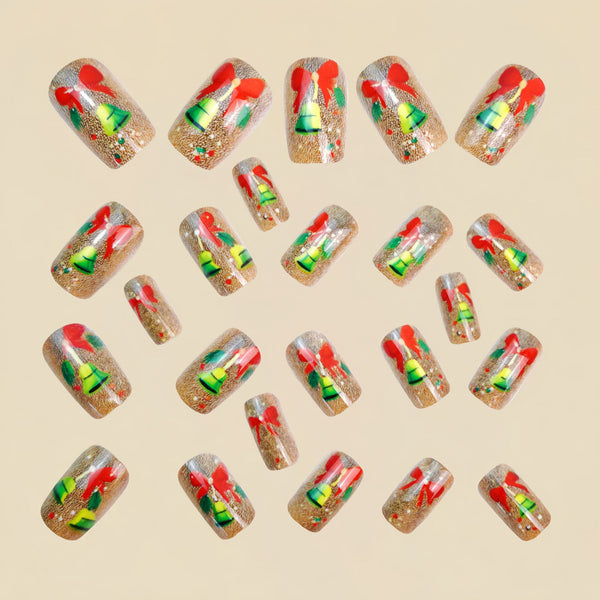 12 Sizes-24 Pcs Press On Nails Y1304