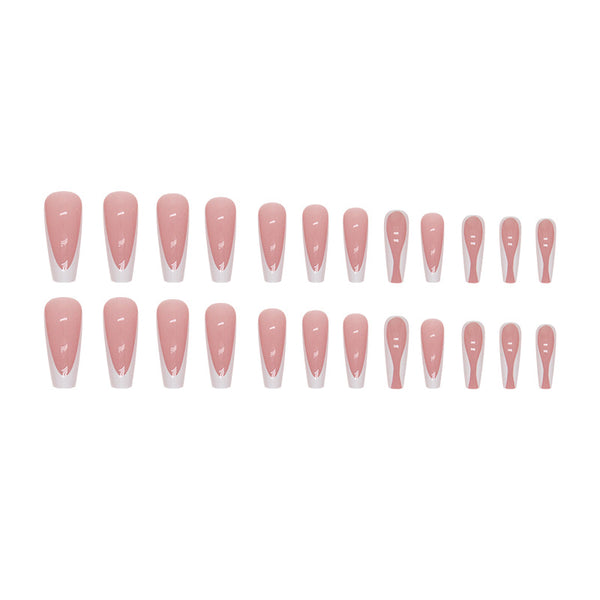 12 Sizes-24 Pcs Press On Nails W1163