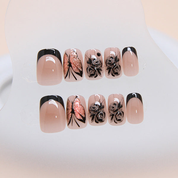 12 Sizes-24 Pcs Press On Nails Z847