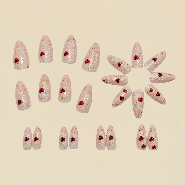 12 Sizes-24 Pcs Press On Nails Y1751