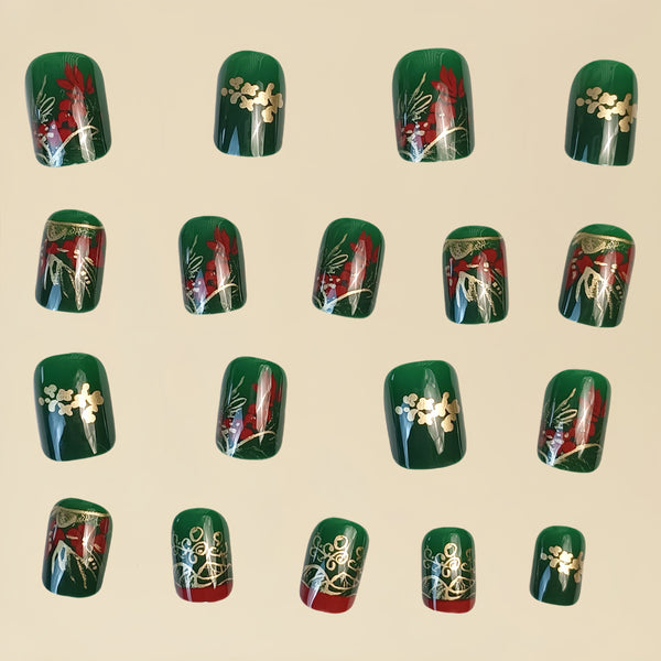 12 Sizes-24 Pcs Press On Nails Y060
