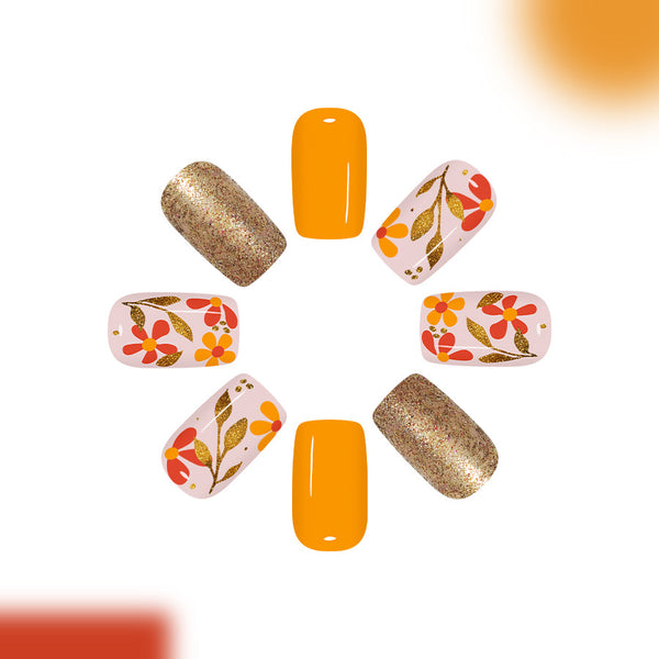 12 Sizes-24 Pcs Press On Nails C1099