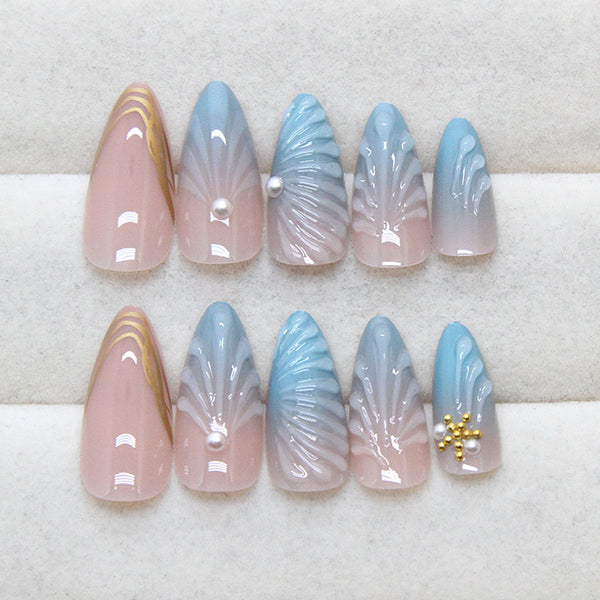 12 Sizes-24 Pcs Press On Nails Z987