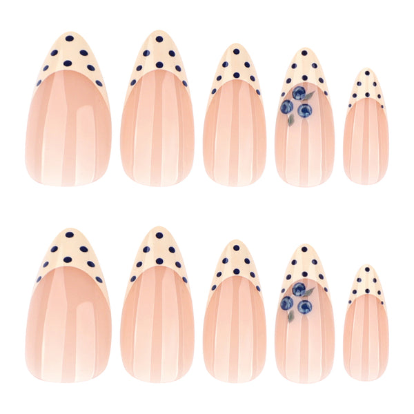 12 Sizes-24 Pcs Press On Nails JP4350