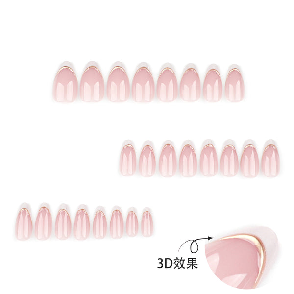 12 Sizes-24 Pcs Press On Nails JP3444