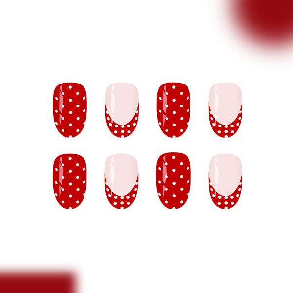 12 Sizes-24 Pcs Press On Nails C1407