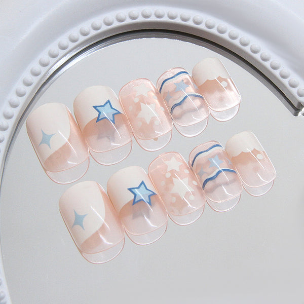 12 Sizes-24 Pcs Press On Nails R930