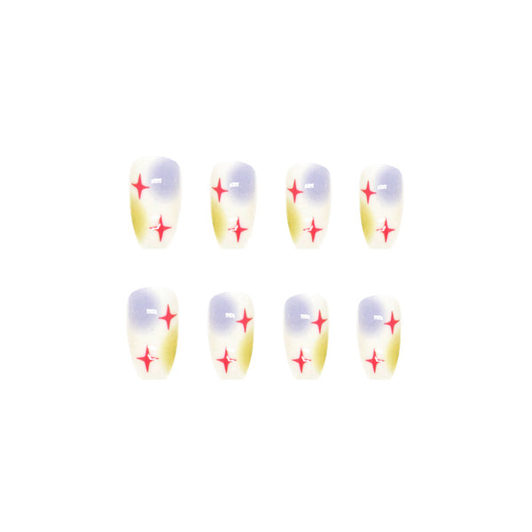 12 Sizes-24 Pcs Press On Nails R551