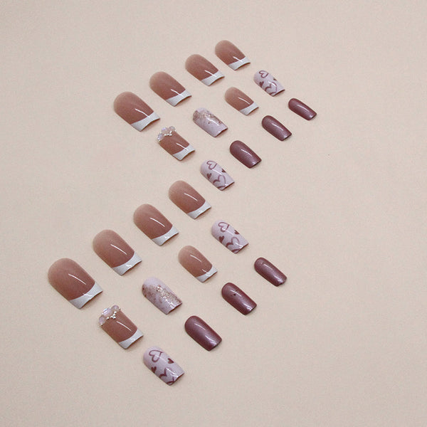 12 Sizes-24 Pcs Press On Nails Z723