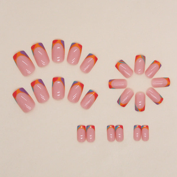 12 Sizes-24 Pcs Press On Nails W1155