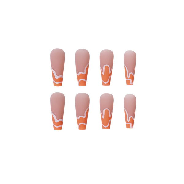 12 Sizes-24 Pcs Press On Nails JP1409