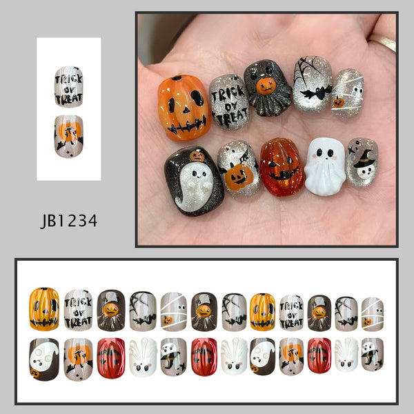 12 Sizes-24 Pcs Press On Nails JB1234