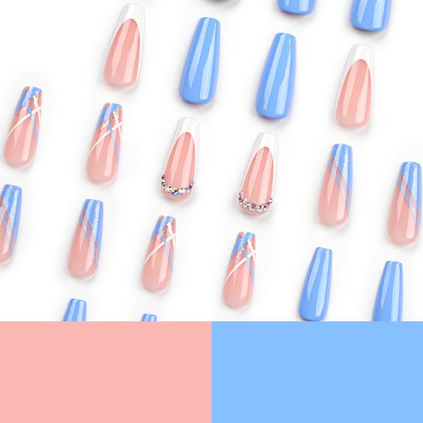 12 Sizes-24 Pcs Press On Nails JP2926