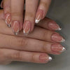 12 Sizes-24 Pcs Press On Nails W1661