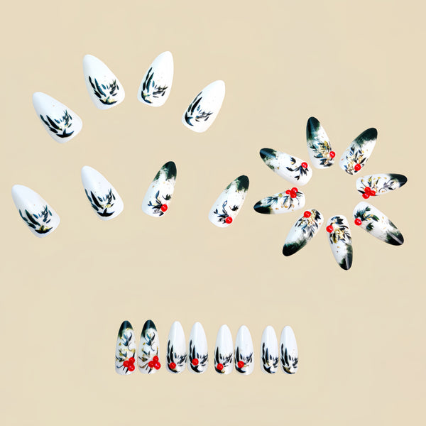 12 Sizes-24 Pcs Press On Nails Y1299