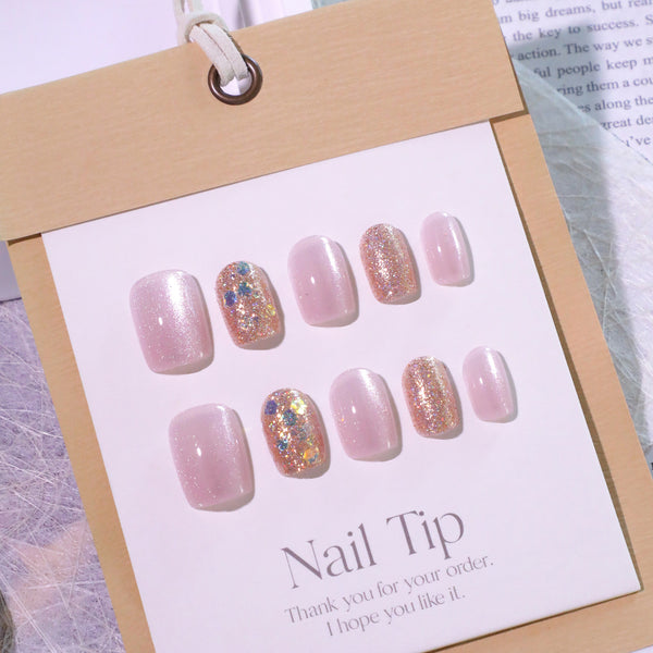 12 Sizes-24 Pcs Press On Nails JL0696