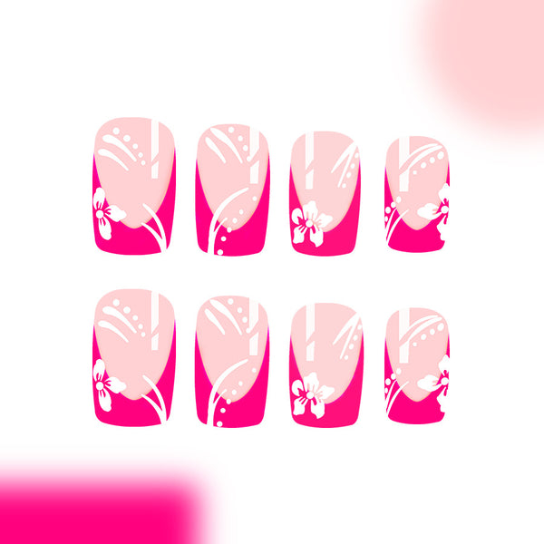 12 Sizes-24 Pcs Press On Nails C960