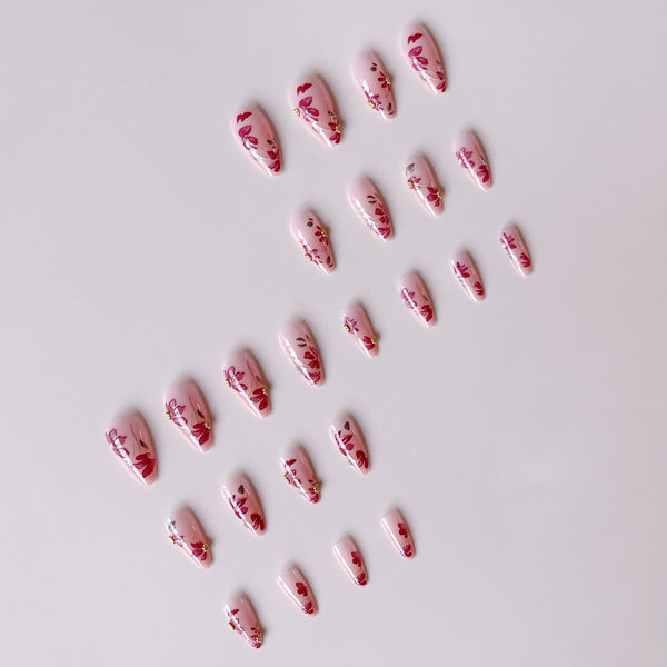 12 Sizes-24 Pcs Press On Nails S534
