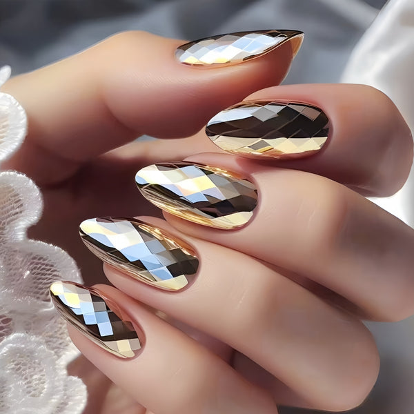 12 Sizes-24 Pcs Press On Nails Y1336