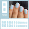 12 Sizes-24 Pcs Press On Nails C1839