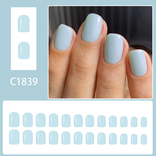 12 Sizes-24 Pcs Press On Nails C1839