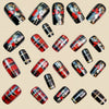 12 Sizes-24 Pcs Press On Nails Y1313