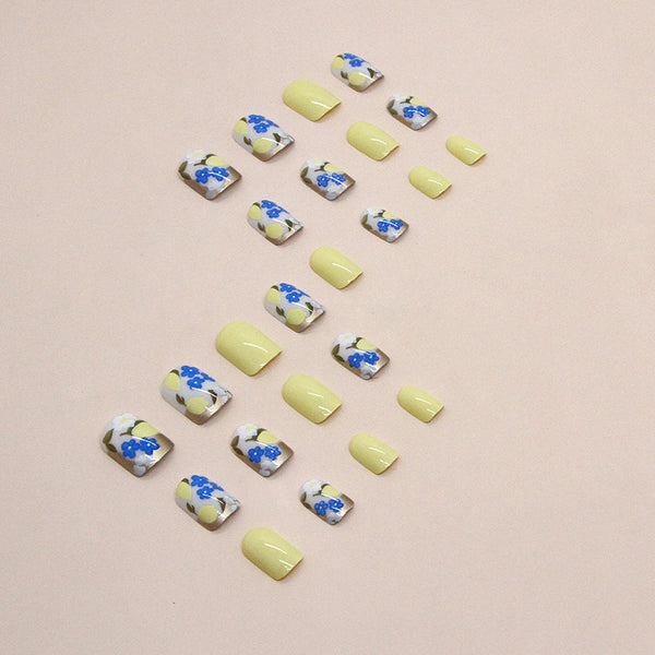 12 Sizes-24 Pcs Press On Nails W1265