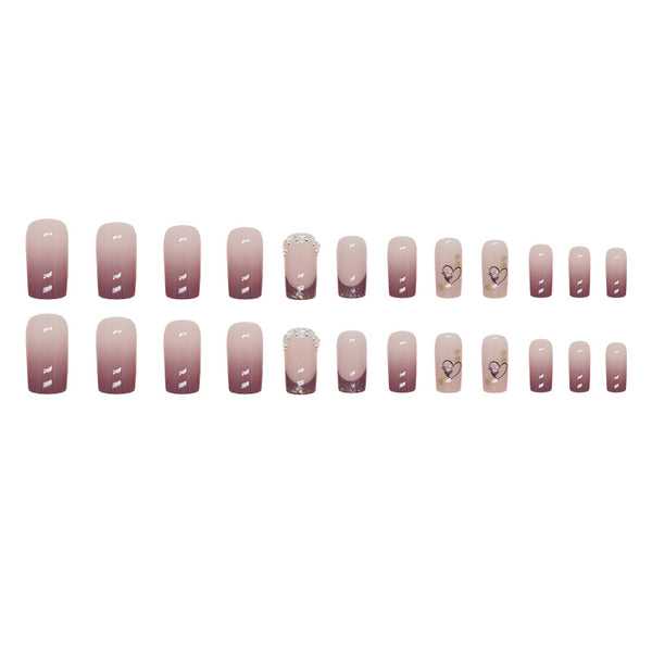 12 Sizes-24 Pcs Press On Nails Z795