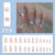 12 Sizes-24 Pcs Press On Nails W2030