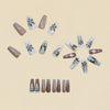 12 Sizes-24 Pcs Press On Nails Y1588