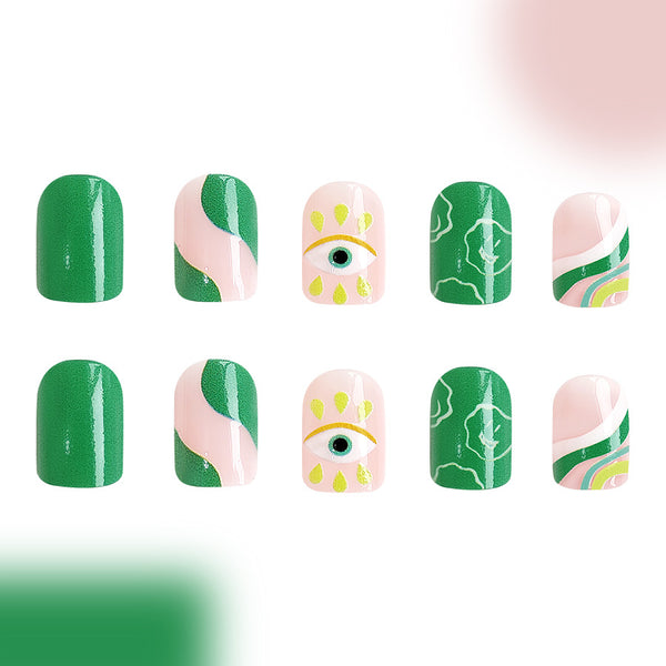 12 Sizes-24 Pcs Press On Nails C367