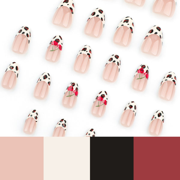 12 Sizes-24 Pcs Press On Nails JP3642