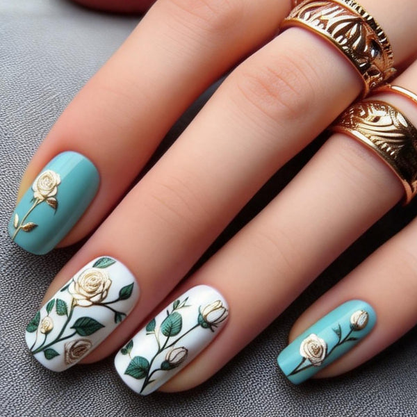 12 Sizes-24 Pcs Press On Nails Y692-2