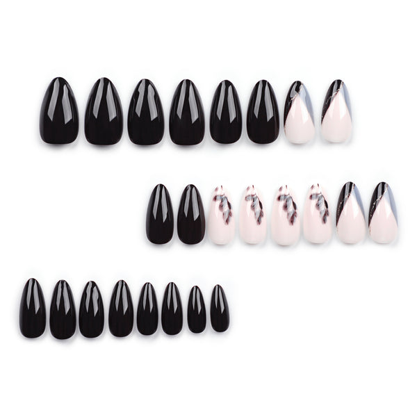 12 Sizes-24 Pcs Press On Nails JP2888