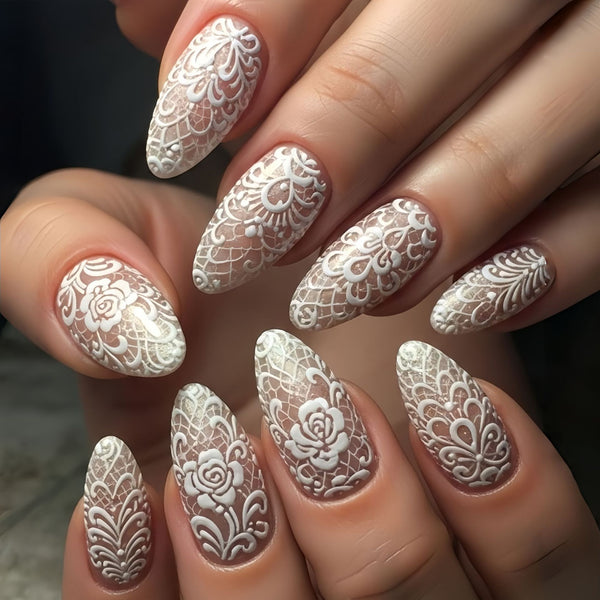 12 Sizes-24 Pcs Press On Nails Y1895