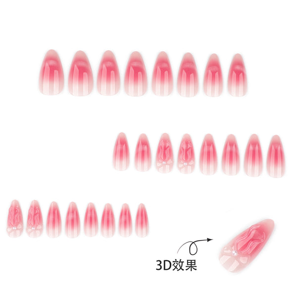 12 Sizes-24 Pcs Press On Nails JP4210