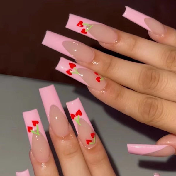 12 Sizes-24 Pcs Press On Nails JP1606
