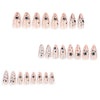 12 Sizes-24 Pcs Press On Nails JP3748