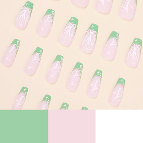 12 Sizes-24 Pcs Press On Nails JP1578